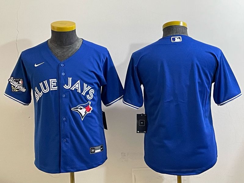 Youth 2025 Nike Toronto Blue Jays Blank blue Game MLB Jersey 02->youth mlb jersey->Youth Jersey